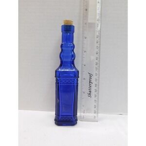 7" Decorative Blue Bottle Made in Spain